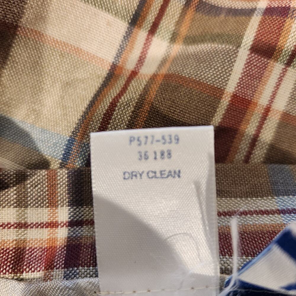 Vintage Pendleton Womens Flax Blend Plaid Faux Wrap Midi Skirt Size 8 Academia - Picture 8 of 11